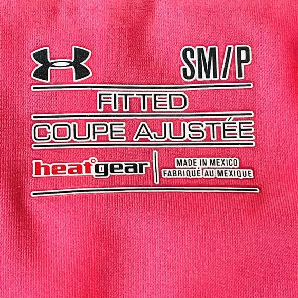 Under Armour Fitted Shirt Womens Small Pink Purple Tie Dye Long Sleeve Heatgear - Picture 4 of 5